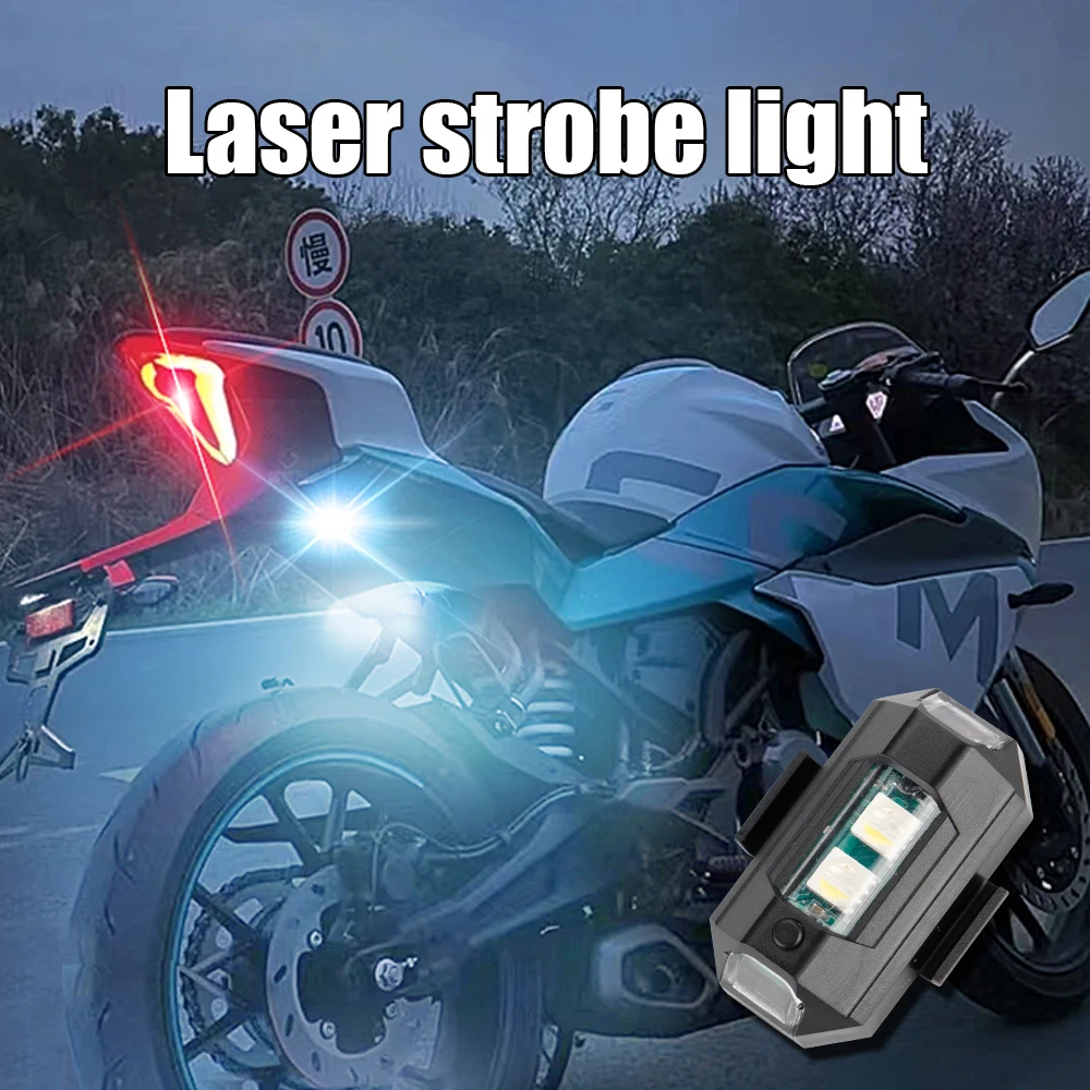 

OKEEN LED RGB Anti-collision Warning Light Universal Mini Signal Light Drone With Strobe Light 7 Color Indicator Motorcycle Lamp