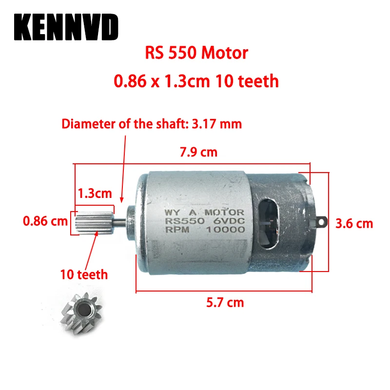 

Аксессуары для детского электромобиля kennvd 10T RS550 570