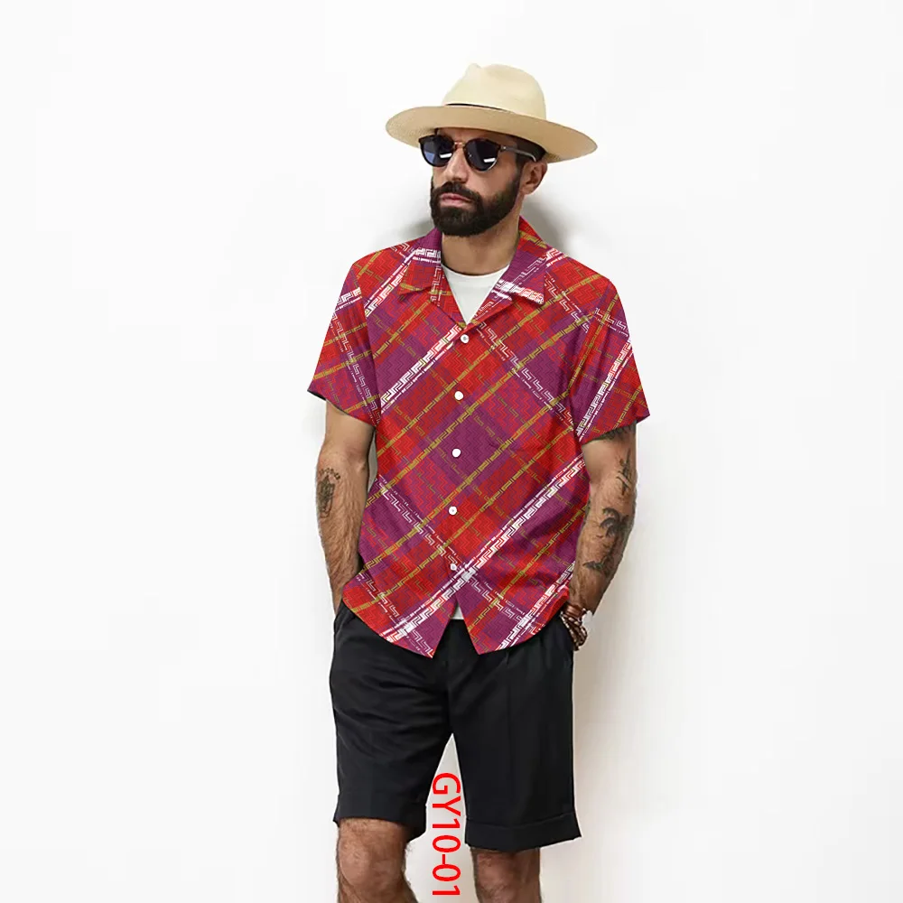 3D HD Printed Mens Sports Suit Hawaii Style Summer Men's Short-sleeved Shirt Cozy Polyester Tops Stylish Shorts Casual T-shirts