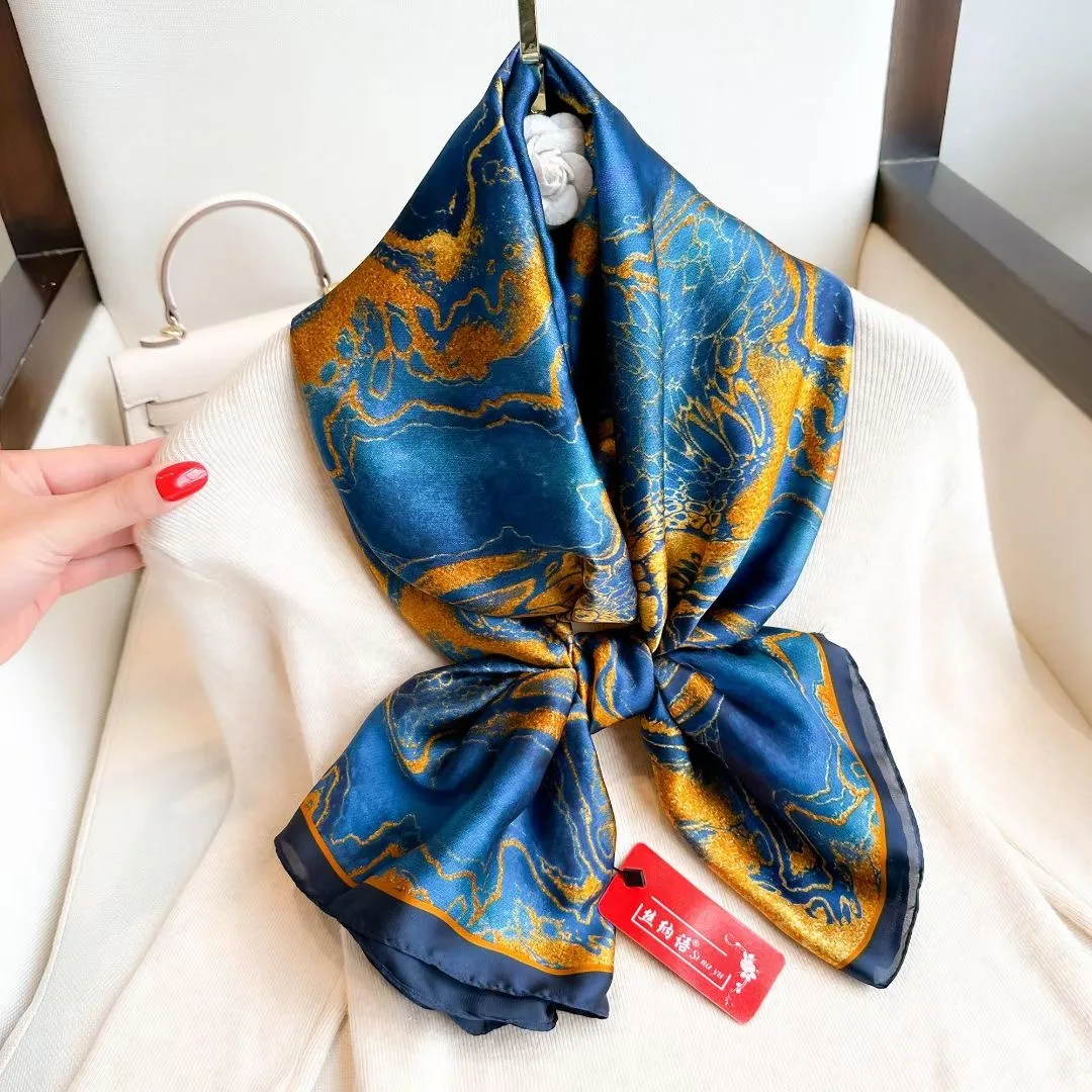 Женский шёлковый шарф 180x90 см