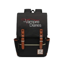 the vampire diaries school bags students laptop backpacks women men travel bags teenager bookbag unisex college backpack