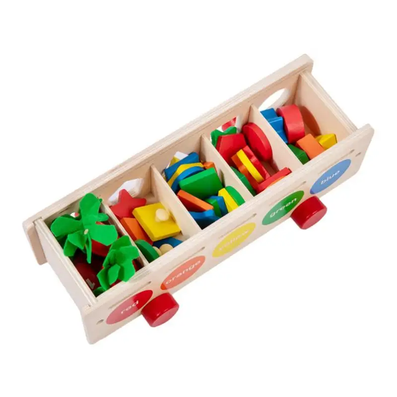 

Деревянные игрушки Монтессори для развития мелкой моторики и моркови