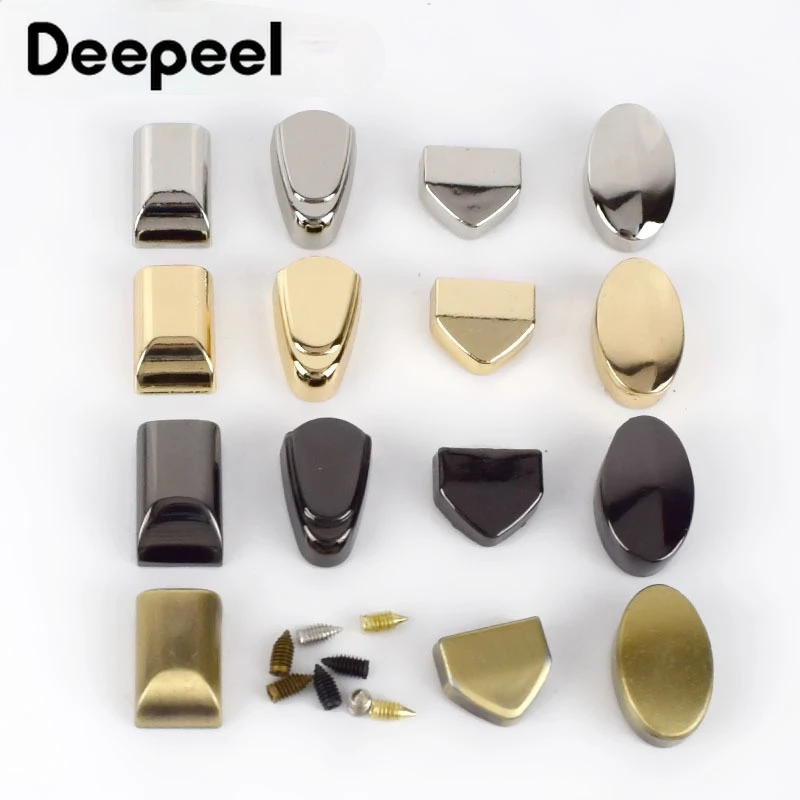 

10 шт., металлическая застежка-молния Deepeel, зажим для застежки-молнии, фиксатор шнура, винтовая заглушка, «сделай сам», сумки, кожаное оборудов...