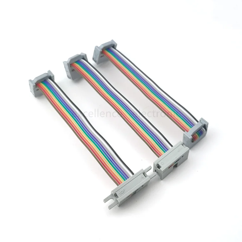 FC to DC3 2.54MM Pitch IDC Color Flat Cable LED Screen Connection JTAG Download Line 10/20/40/60/80/100cm 40P GPIO Ribbon Cable images - 6