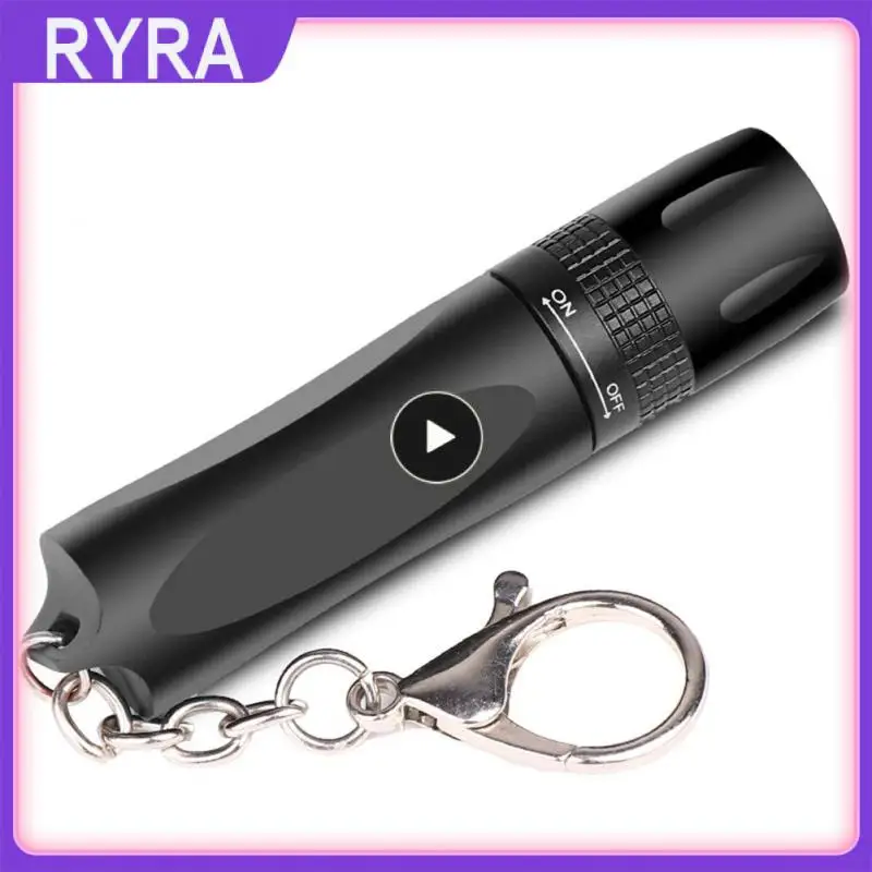 

LED Flashlight Handheld Portable Torches Mini Flashlight with Keychain Strong Light Flashlight Tactical Camping Light