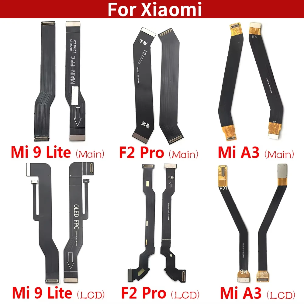 Фото 10 шт./лот, основной гибкий кабель для Xiaomi Mi A3 F2 Pro/K30 Pro/Mi 9 Mi9 Lite, подключение материнской платы к ленте ЖК-экрана №4