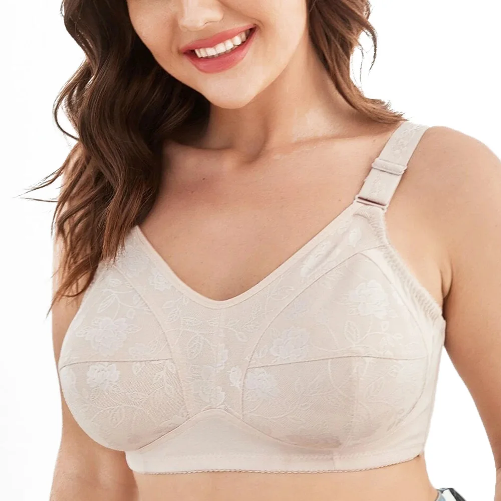 

Bra For Women Wire Free Unlined Lace Bra Women Underwear Ultra-thin Bralette Sexy Female Bra Large BH Big Size Bra A B C D Cup