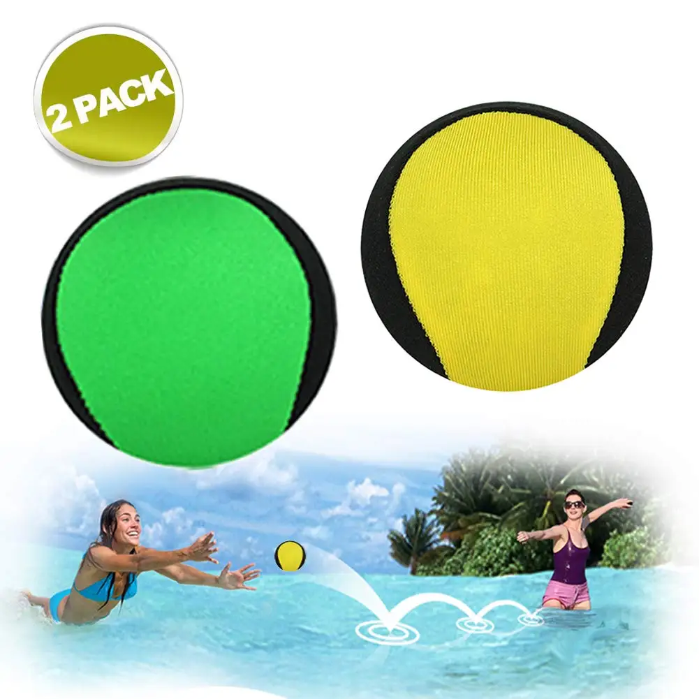 

Water Bouncing Ball Hand Stress Relief Ball 2 Pack, Water Jumping Ball for Swimming Pool, Beach, Ocean and Outdoor Activity