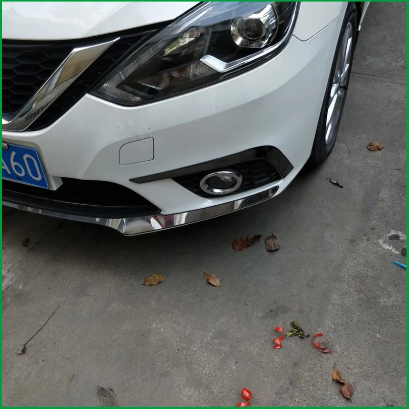 Фото Для Nissan Sentra 2016-2019 передняя противотуманная фара, противотуманная фара, крышка, отделка, молдинг для бровей, украшение, автомобильные аксессуары №3