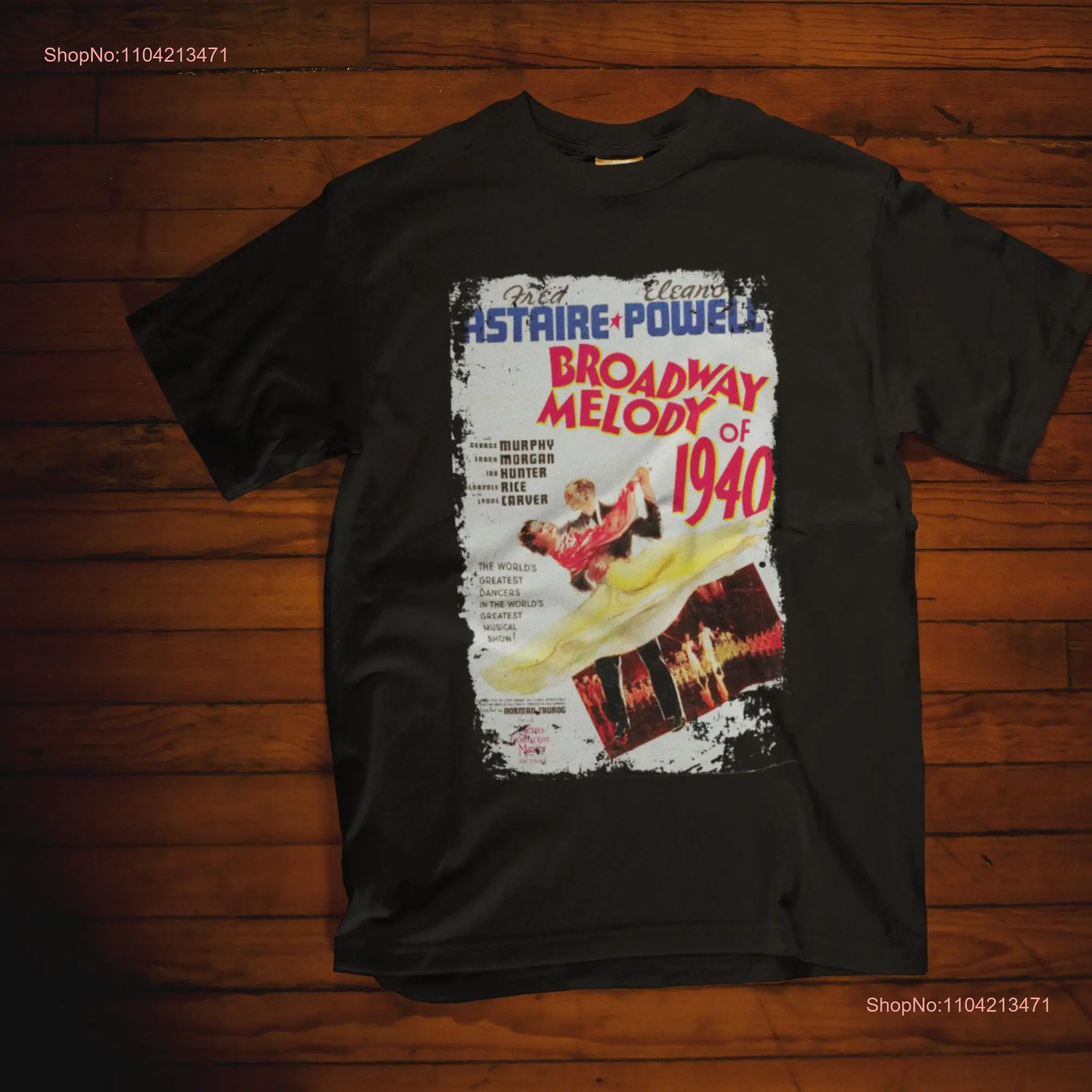 Винтажная футболка с постером Бродвей ретро-музыкальный театр старый фильм