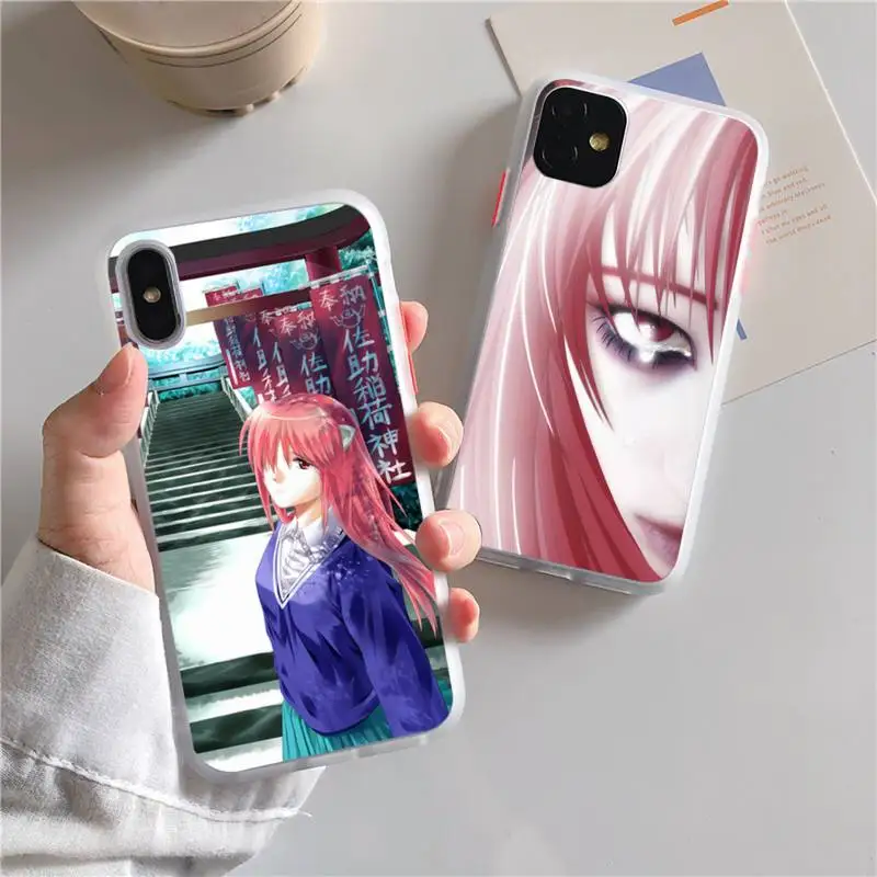 

Чехол для телефона с аниме Elfen Lied для iphone 13 12 11 xr xs x 7 8 pro max, простой мягкий силиконовый прозрачный чехол из ТПУ