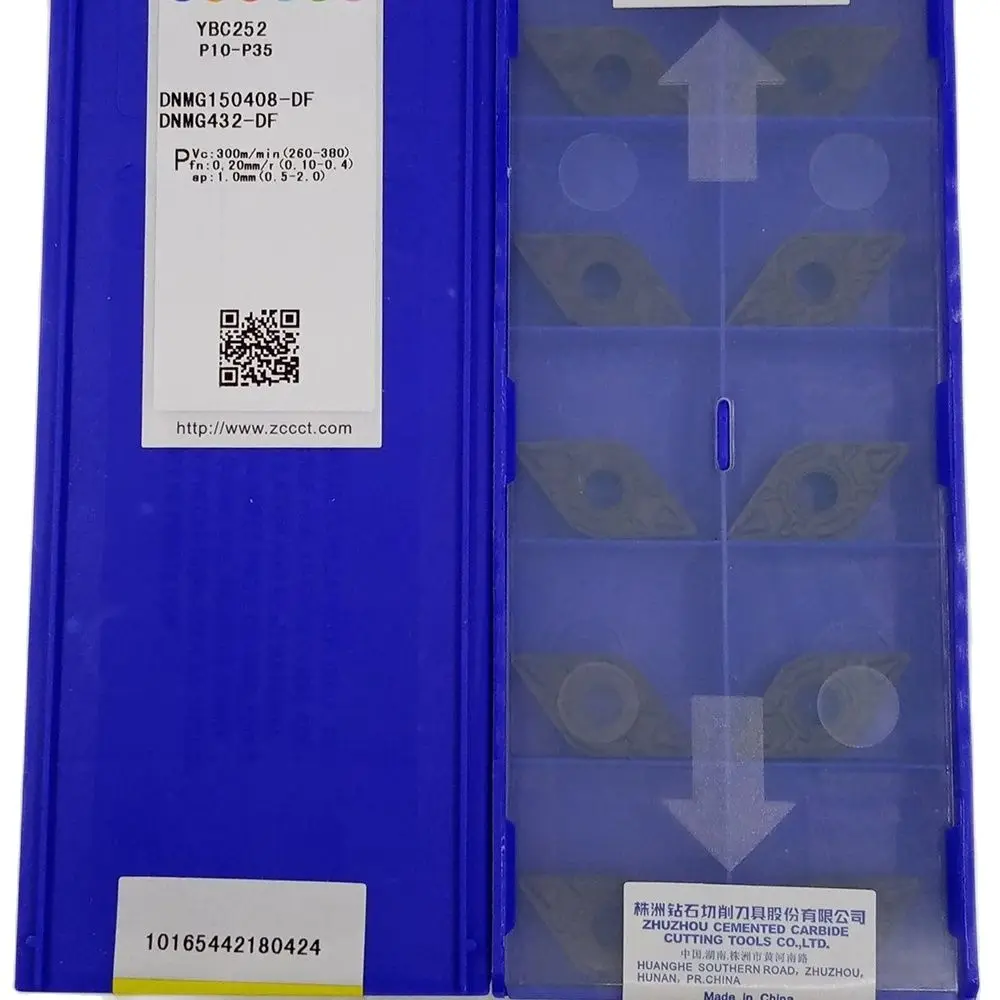 ZCC DNMG150408-DF YBC152 YBC251 YBC252 ЧПУ Токарный инструмент лезвие карбидные вставки режущие