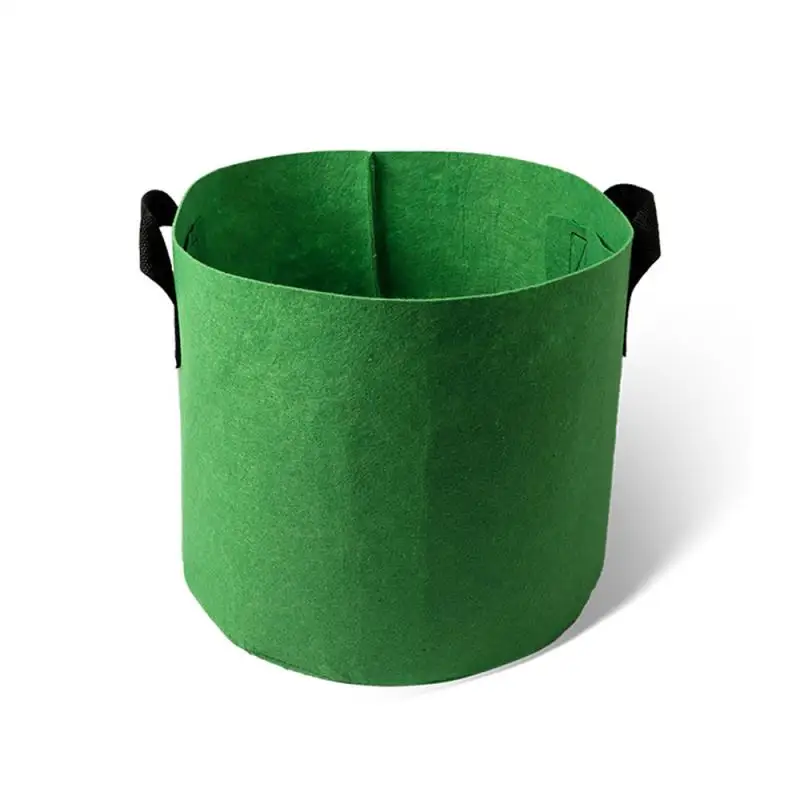 

New Felt Plant Grow Bags Fabric Grow Pots Strawberry Vegetables Planting Pots Flower Planting Containers Handles Indoor Outdoor