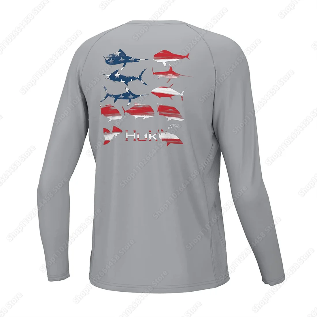 

HUK Fishing Clothes Men Uv Protection Long Sleeve Fishing Shirts Camisa De Pesca Outdoor Summer Fishing Suit UPF 50 Fish Jerseys