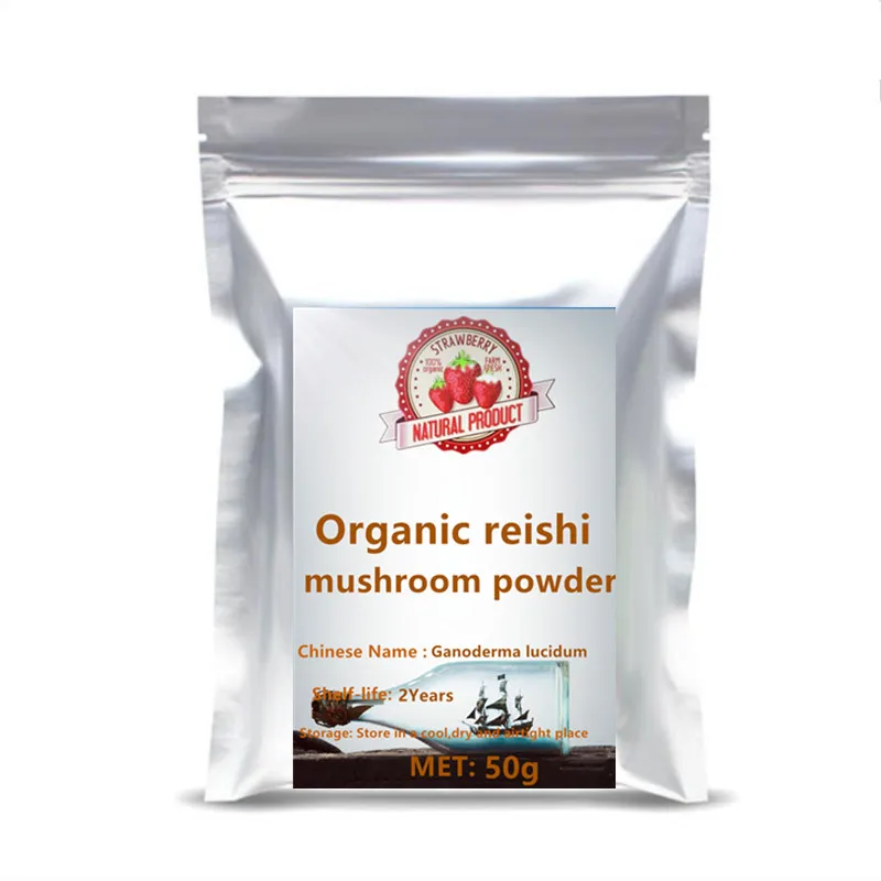 

Good Organic Reishi Mushroom powder extract slices wild Ganoderma lucidum polysaccharide 50% skin cream Ling Zhi