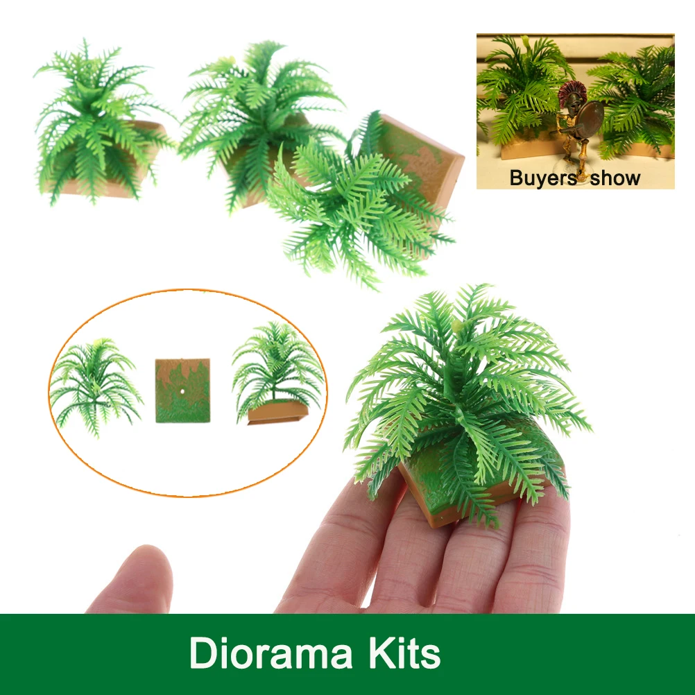 

Модель для самостоятельного изготовления деревьев, архитектура, строительная компоновка, пластиковые игрушки для растений, железнодорожн...