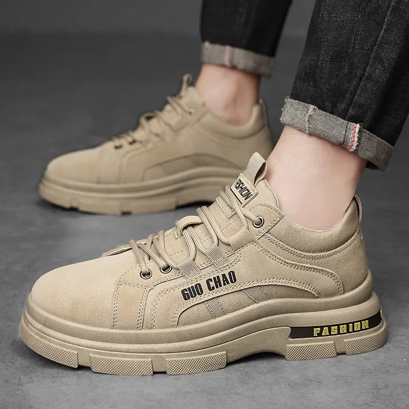 Мужская спортивная обувь повседневная на толстой подошве Износостойкие и