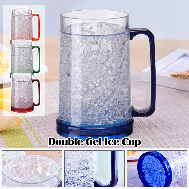 Двойная настенная гелевая замороженная морозильная камера искусственная пивная