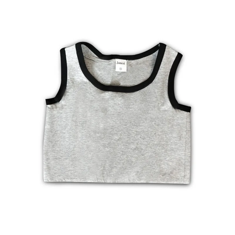 HaleyChan Plus Size Cotton Pullover Chest Binder Without Clips for Womens Tomboy Trans Lesbian Transgender Crop Top Women Corset