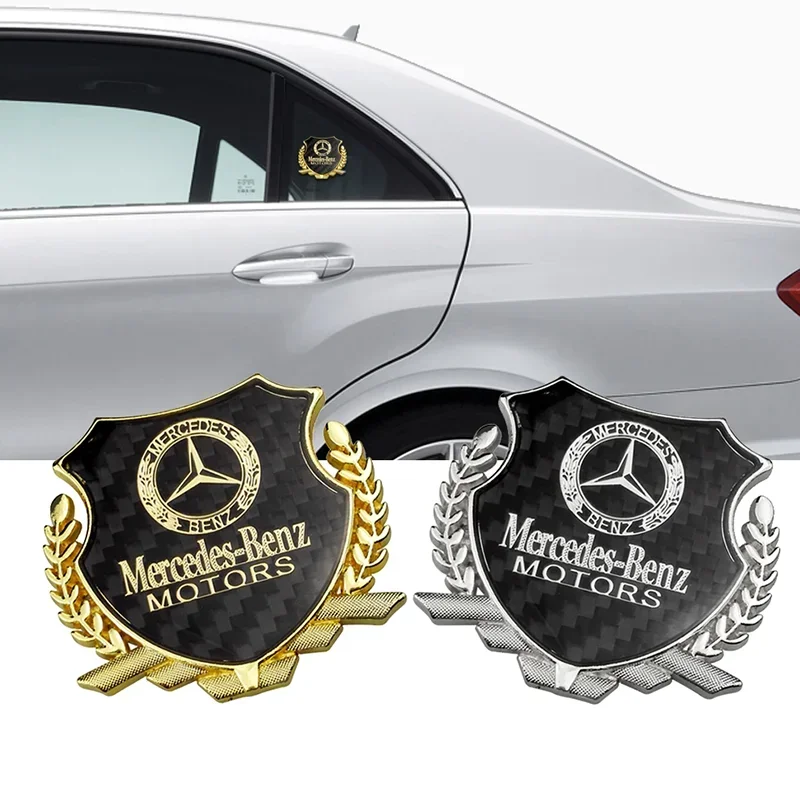 

Металлическая Эмблема из углеродного волокна для W164 W176 W202 W203 W205 W210 W211 W460 A180 C200 E300 E320 GLA знак, наклейка на автомобиль