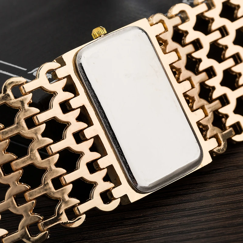 2022 Women watch gold/rose gold rhinestones watch dial square face top hot designer ladies wristwatch dropship relogio feminino