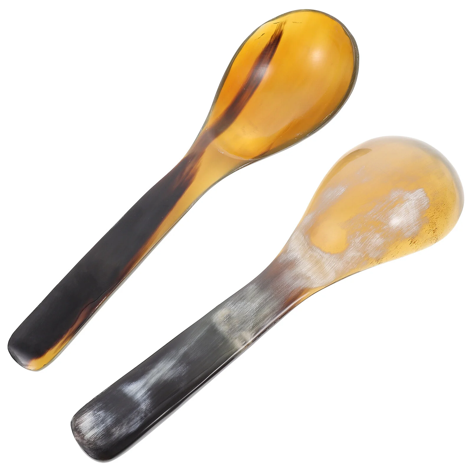 

2 Pcs Horn Spoon Kids Makeup Set Porridge Spoons Tablespoon Soup Scoops Kitchen Gadget Ox Horns Rice Child Home Supply
