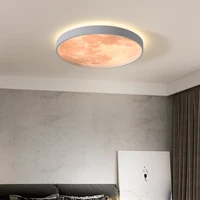 hot selling led ceiling chandelier modern simple circular bread lamps creative moon ceiling lamps aisle lamp indoor home lights