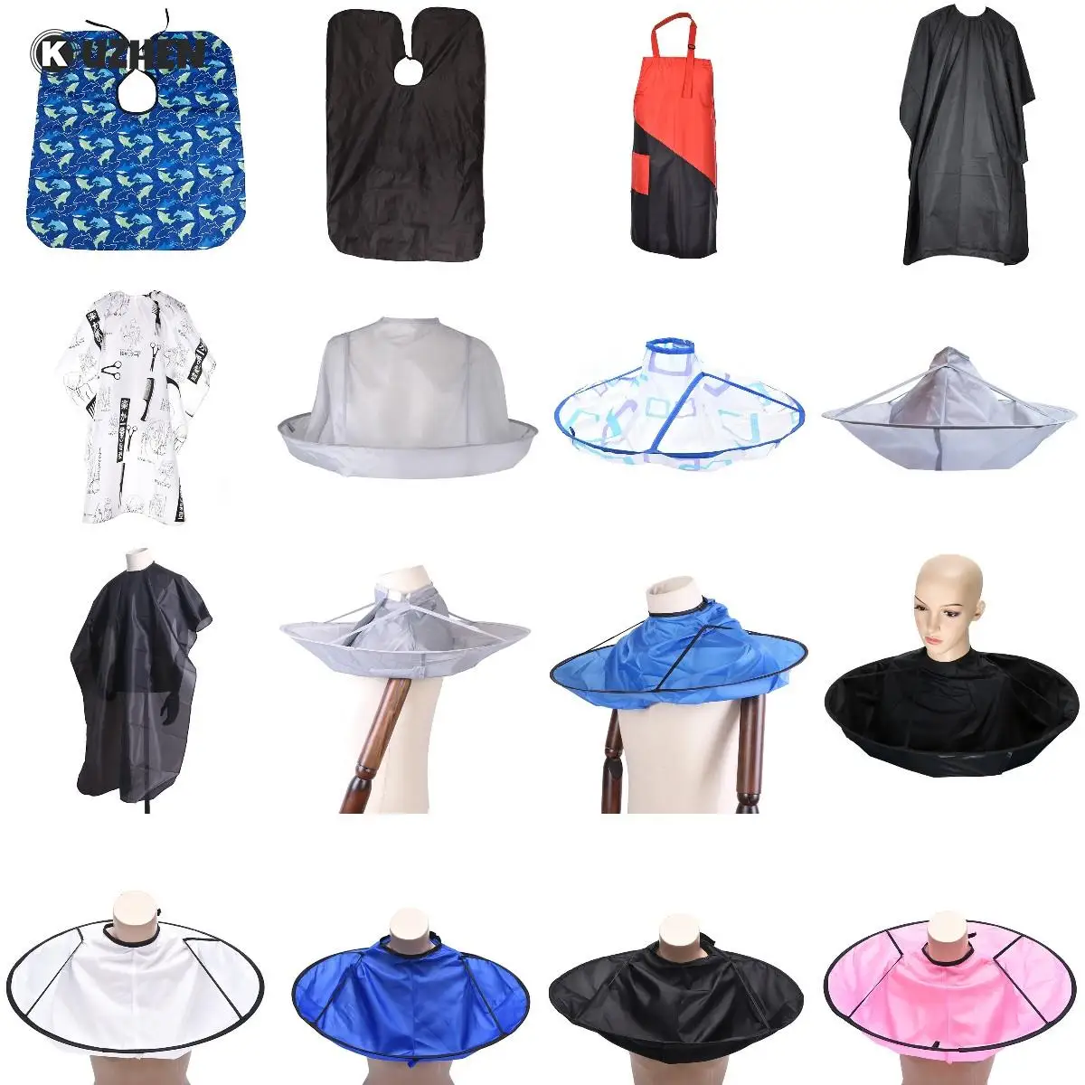 

Hair Shave Apron DIY Hair Cutting Cloak Umbrella Cape Cutting Cloak Salon Barber Home Hairdressing Cape Cover Cloth