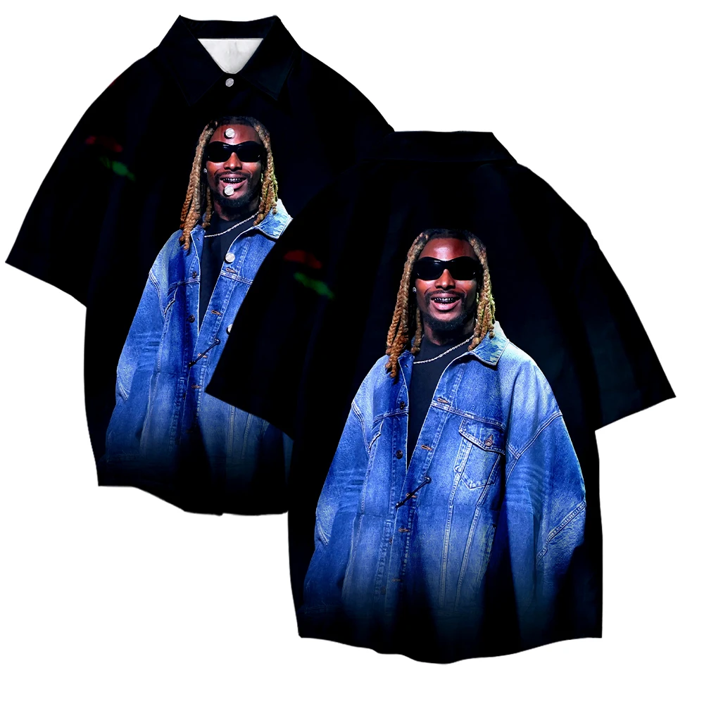 Asake 2023 летние свободные Дышащие Модные топы с 3d принтом мужские и женские рубашки