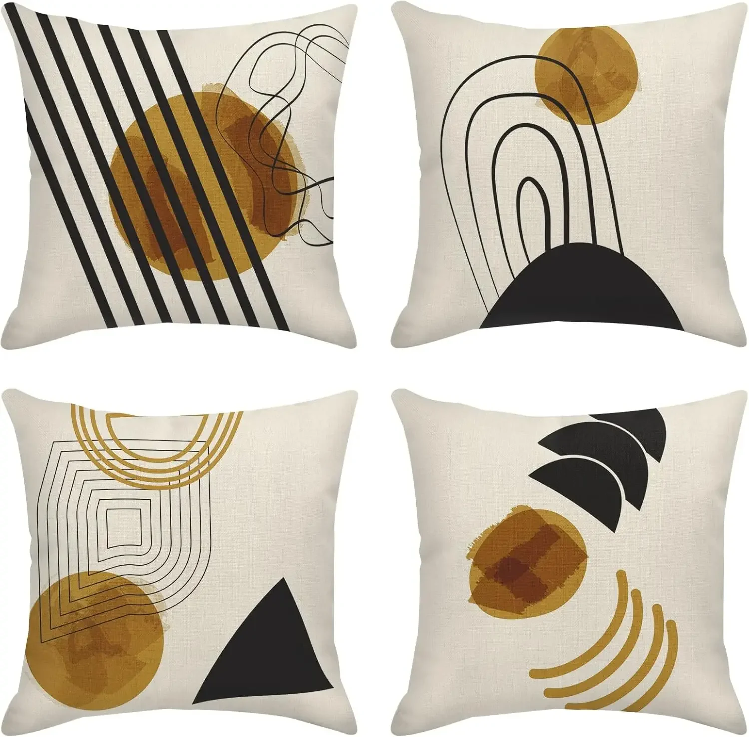 Throw Pillow Cases Decorative Cushion Outdoor Couch Sofa Pillowcases Arts Earth Natural Boho Contemporary Covers