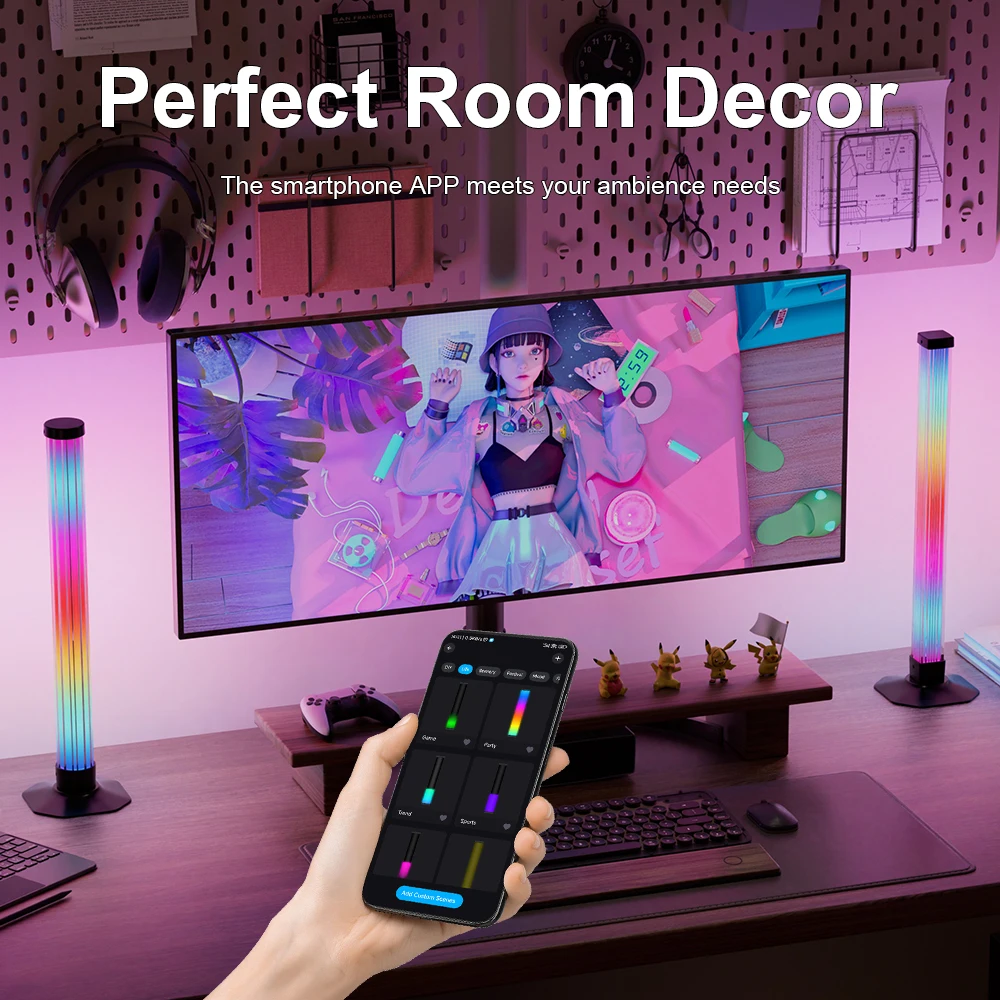 Настольная лампа для создания атмосферы настольная синхронизации цветов в ритме