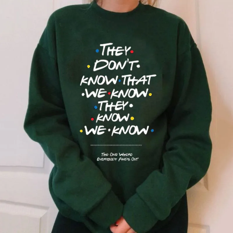 

friends TV show Fashion round neck printed unisex sweatshirt