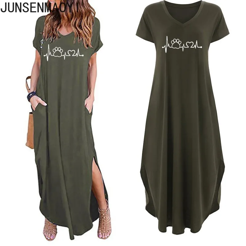 Новинка 2022, Модные Рубашки, Топы с принтом собаки, кота, сердца, футболка, забавная одежда, футболка Kyliejenner Rock, женские повседневные платья