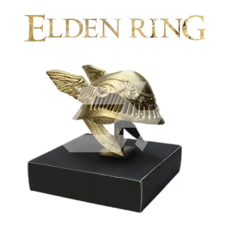 

Elden Ring Figures Valkyrie Helmet Statue Game Boss Malenia Blade of Miquella Anime Kawaii Keychain Doll Pendent Children Toys