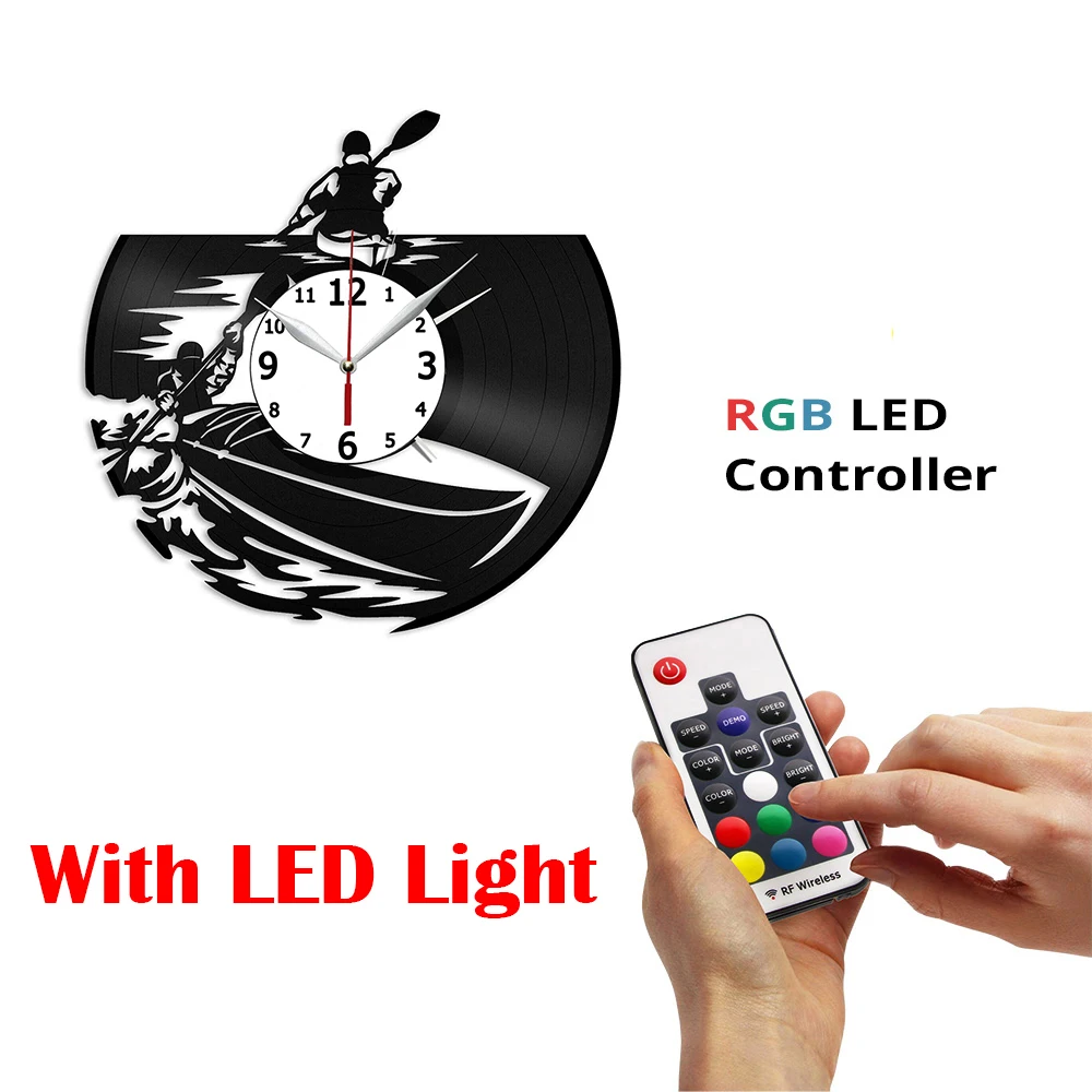 

Виниловые настенные часы в виде Каяка, уникальный подарок для спорта, женское украшение для дома, Винтажный дизайн, офисный бар, комната, дом...