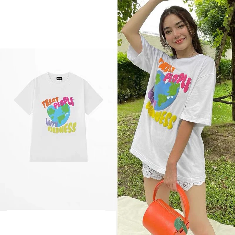 Женская футболка с надписью Харадзюку Tumblr