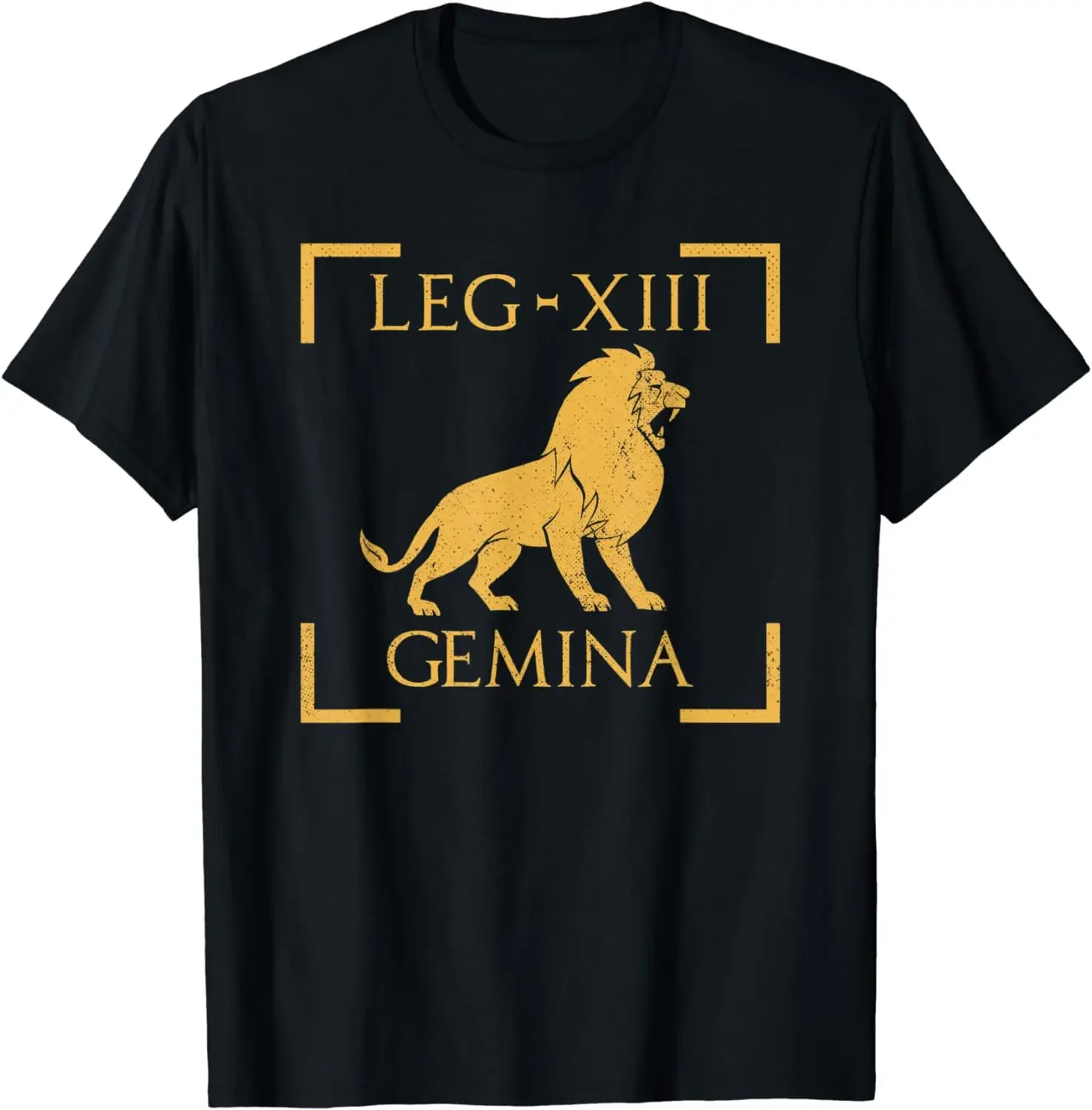 Legio XIII Gemina Лев Эмблема Римский Легион Мужская футболка с коротким рукавом