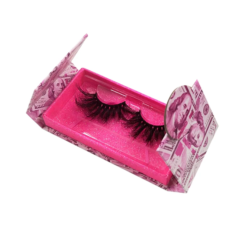 

5PCS 25mmThick and Long Eyelashes 5DSeries European American Dramatic Makeup Mink False Exquisite Set Gift Box Mink Eyelashes