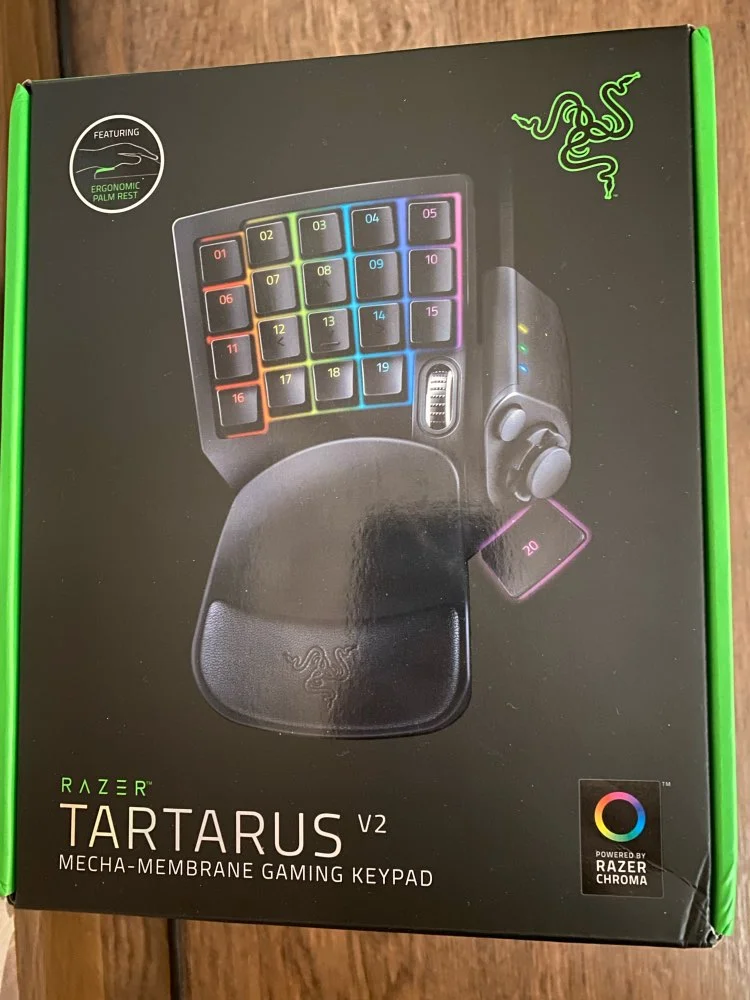 Оригинальная игровая клавиатура Razer Tartarus V2 Chroma Mecha 32-клавишная мембранная