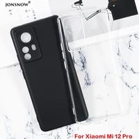 for xiaomi 12 pro 12x case thin matte transparent black soft cases anti drop shell protective phone cover capa coque fundas