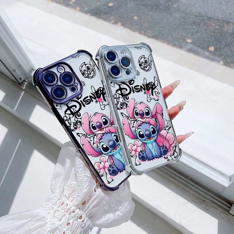 Фото Прозрачный чехол Disney Stitch для Huawei Honor 600 400 Lite Pro X9D X9A X9B X8C X8B X8A X7D X7A X6C X6A X5B X6D 5G, милый чехол для телефона №4