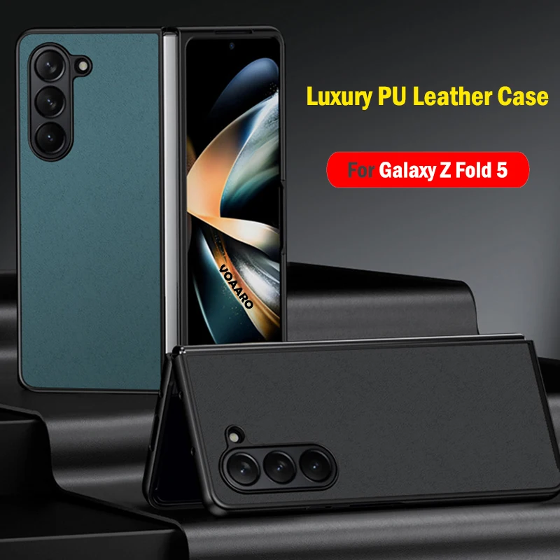 

Модный кожаный чехол Z Fold5 для Samsung Galaxy Z fold 5, Ультратонкий и легкий защитный чехол для Samsung Z fold 5, чехол