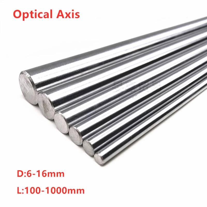

Optical Axis 300 350 400 500 mm Smooth Rods OD 6mm 8mm 10mm Linear Shaft Rail for CNC 3D Printer Parts Chrome Plated Guide Slide