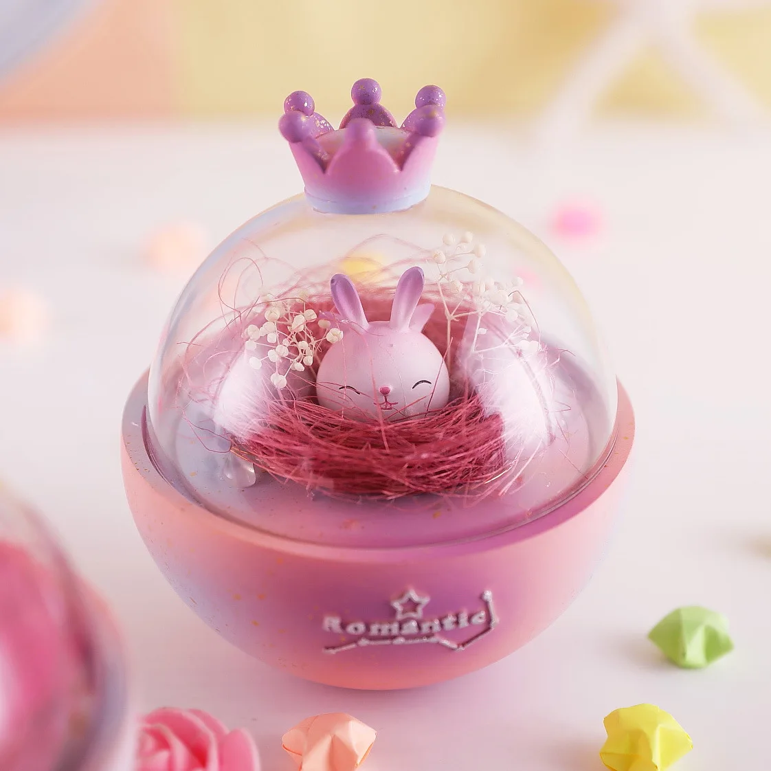 

Декоративные украшения, детские игрушки, подарок на день рождения, стакан с кроликом, милый настольный ночник для девочки