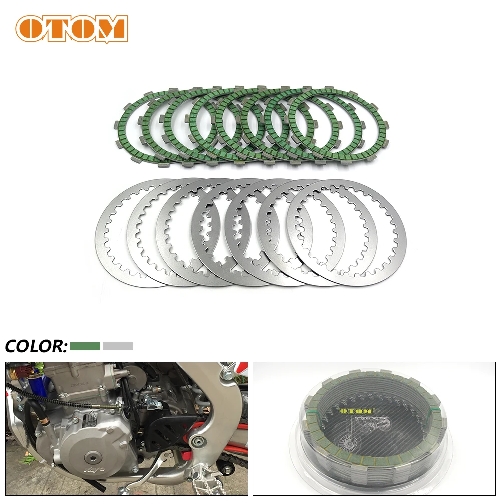 Аксессуары для мотоциклов, фрикционные пластины сцепления и стальные пластины, комплект дисков для ZONGSHEN ZS194MQ NC450 KAYO T6 K6 Motoland ESB AVANTIS