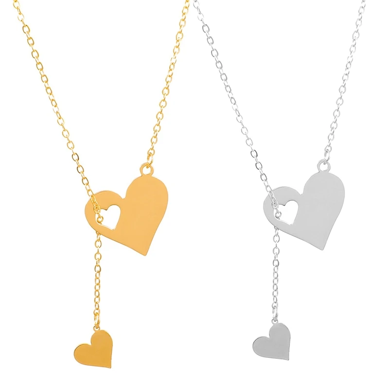 

Stainless Steel Necklaces Sweetheart Pendants Chains Choker Fashion Necklace