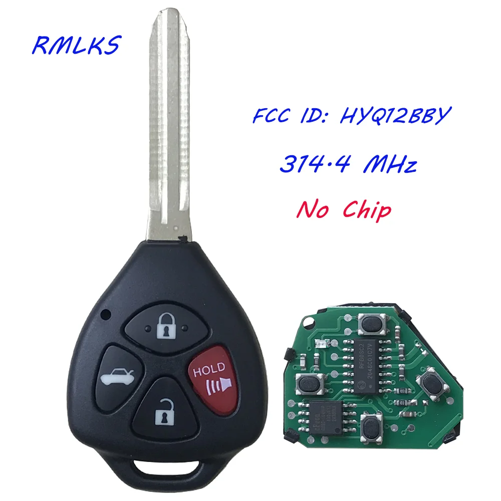 

HYQ12BBY Car Remote Key 314.4 Mhz 4D67 G 3 Buttons For Toyota Camry Avalon Corolla Matrix RAV4 Yaris Venza TC XA XB XC TOY43