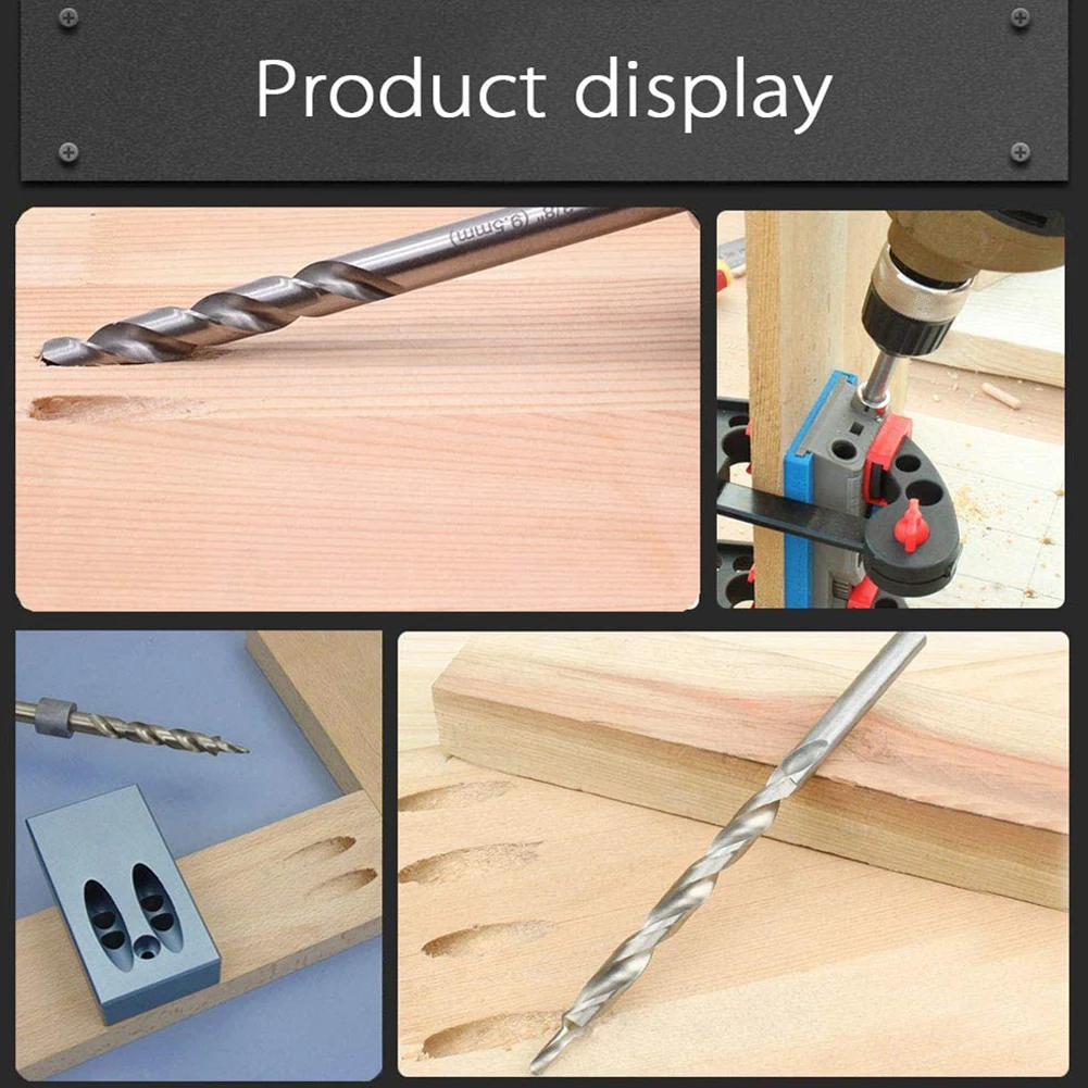 

Durable Pocket Hole Twist Step Drill Bit 1/4” Hex Shank Diameter 9.5mm(3/8\\\")