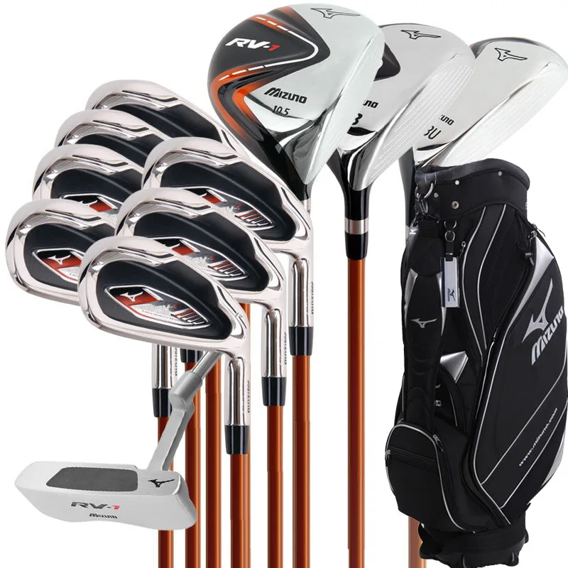 MIzuno  RV-1 New style  men's golf clubs t Graphite shaft 11pcs/set golf driver fairway wood  irons and putter full set with bag