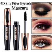 waterproof long lasting 4d lash mascara silk fiber curling eyelash extension black thick lengthening cream makeup cosmetic 10cm